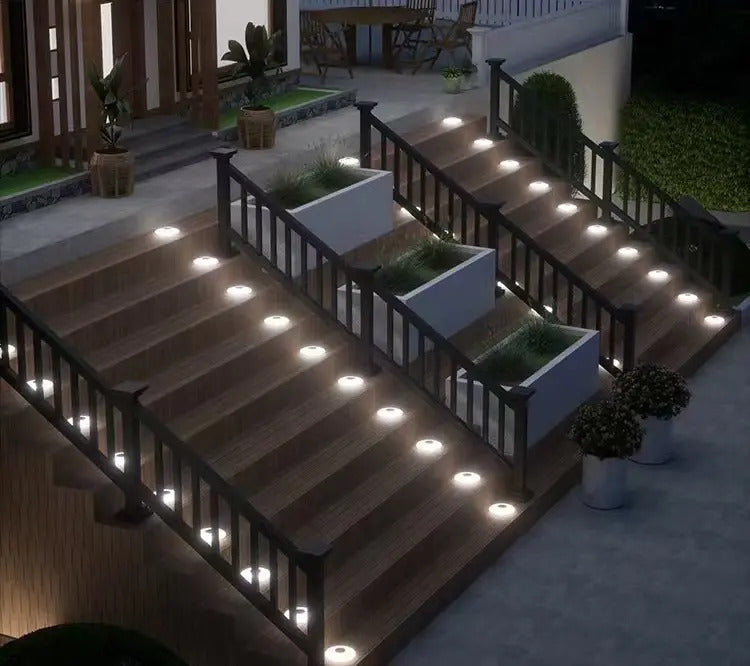 Estacas Solares LED para Jardín 14 Leds - Pack x4